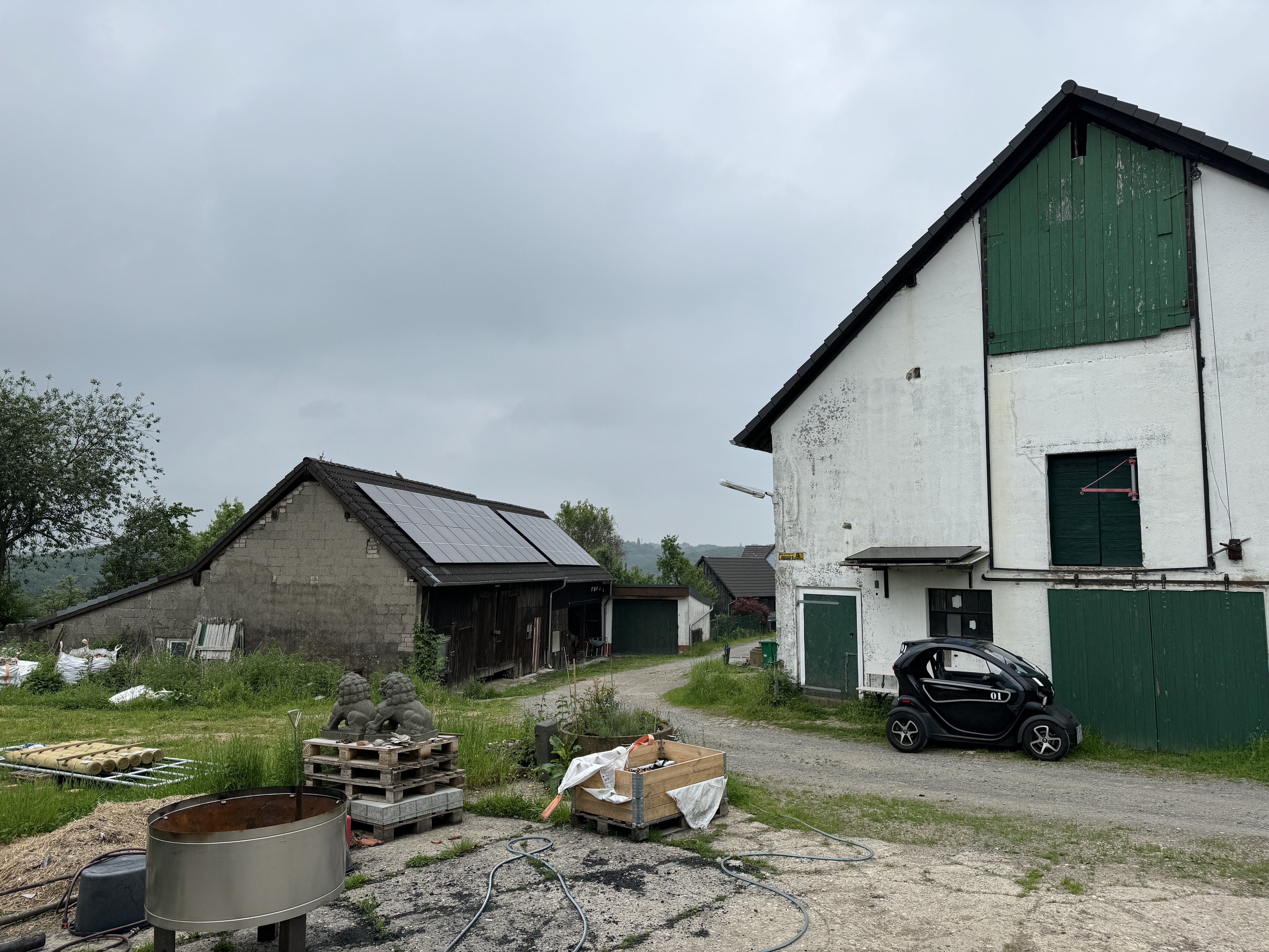 Image of a Farm with lots of equipment